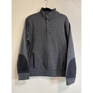 GoodFellow & Co Men’s Size M Long Sleeve Gray Snap Button Pullover Sweater
